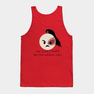 Angry Zuko emoji 1 "The scar's NOT on the wrong side!" Tank Top